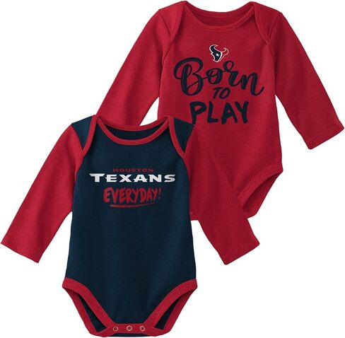 Outerstuff NFL Newborn Infants Little Player 2 Piece Long Sleeve Onesie Creeper Bodysuit Set in Saudi Arabia
