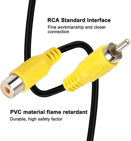 XMSJSIY RCA/AV Audio Pigtail Cable Bare Wire,RCA Male/Female Plug Open End Connector Adapter Replacement Repair for Amplifier Receiver Speakers-20cm/7.8inch 4pcs in Saudi Arabia