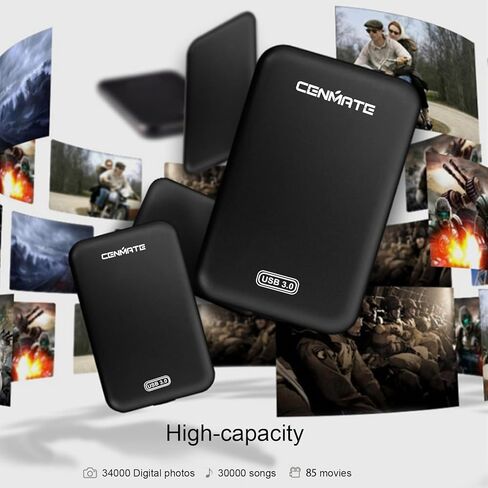 حاوية محرك أقراص ثابتة مقاس 2.5 بوصة، حاوية محرك أقراص ثابتة خارجية USB 3.0 إلى SATA III خالية من الأدوات لـ 2.5 بوصة SSD/HDD، دعم UASP، ألومنيوم in Kuwait