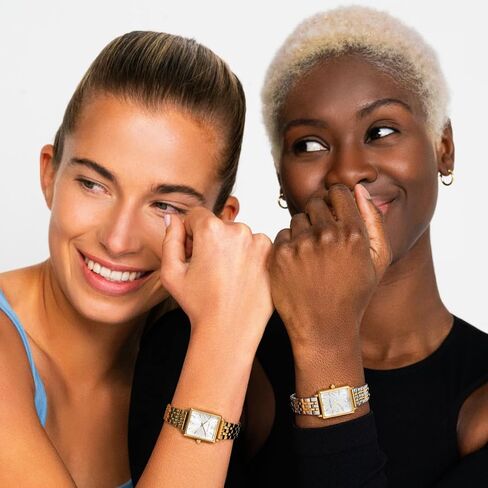 ساعة Larsson & Jennings Boyfriend Mini Elevate المختلطة باللونين الذهبي والفضي، ساعات كلاسيكية وعصرية للرجال والنساء، مقاومة للماء مع سوار بحلقة، 31 ملم، LI-Batt Inc. in Saudi Arabia
