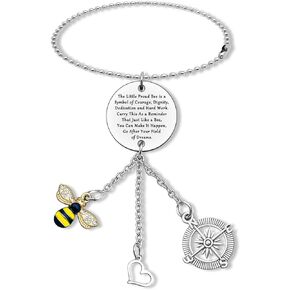 Bee Themed Gifts Bee Gift Bumble Bee Gift Bee Inspirational Gift Bee Lover Gifts Car Mirror Hanging Accessories Insect Bee Car Hanging Ornament Leaving Gift Graduation Birthday Gifts