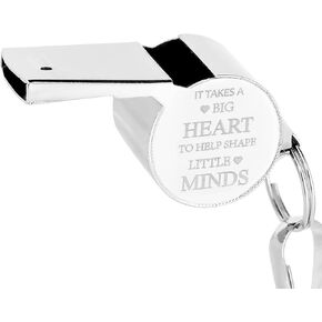 Gift for Coach Whistle Basketball Volleyball Baseball Coach Gifts Men Women Teacher - It Takes A Big Heart to Help Shape Little Minds
