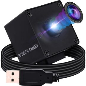 1080P USB Camera Autofocus High Speed Webcam for Computer and Raspberry Pi Mini UVC USB2.0 PC Camera Industrial CCTV Lightburn Camera OV2710 High Frame 100fps Wide Angle USB with Camera for Laptop