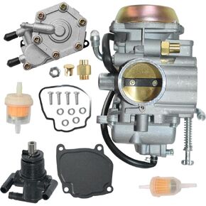XingLi Carburetor fit for Polaris Sportsman 500 300 335 600 700 Trail Boss 325 330 MAGNUM 325 330 550 2X4 4X4 SPORTSMAN 500 4x4 HO with Fuel Shut Off Valve Petcock Fuel Pump