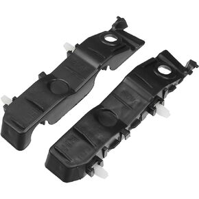 1 Pair Bumper Brackets Support Fender Cover Compatible for Kia Forte 2010 2011 2012 2013, Durable Plastic Black Front Left Right Side