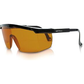 Sleep Enhancing Amber Glasses, Anti Blue and Green Blocking Glasses Night time Eye Wear, Better Night Sleep Eye Glasses Reduce Eye strain, Perfect for Mens or Womens