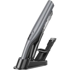 Handheld Car Vacuum Cleaner Cordless - Rechargeable Portable Vacuum for Car, Home, Office, Strong Suction Handheld Vacuum Cleaner Car, Pet Hair Vacuum with Charging Dock(Gray)