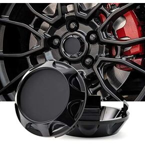 RTRHINOTUNING 4pcs 66mm(2.58in)/62mm(2.44in) Black Wheel Center Caps for CE28n TE37 Time Attack 17 inch Wheel
