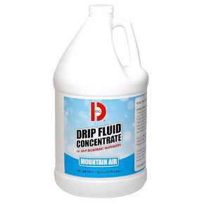 Big D 1591 Drip Fluid Concentrate for Drip Deodorant Dispensers, Mountain Air Fragrance, 1 Gallon (Pack of 4) - Neutralizes odors in urinals and toilet bowls