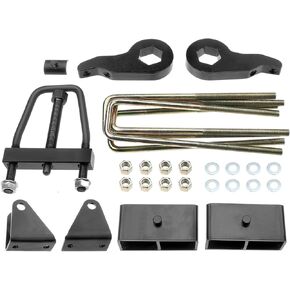 A-Premium 3" Front & 2" Rear Suspension Leveling Lift Kit Compatible with Chevrolet Silverado 2500 3500 HD & GMC Sierra 2500 3500 HD, 8 lug models, Replace# 01GHD30SE, 01GMHD32SE