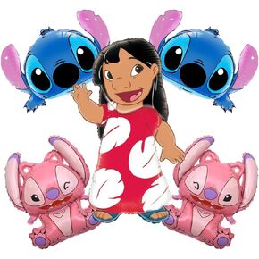Lilo and Stitch Balloon, Luau Party Decorations, Lilo Foil Balloons for Girl Birthday Party Decoration