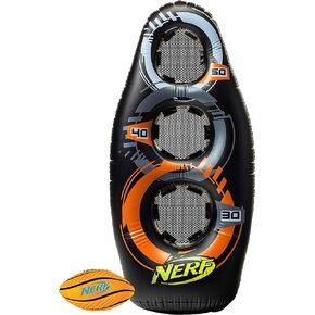 NERF Inflatable Target Set - Proshot Kids Football + Blaster Target Game Set- Standing Pop Up Target - 50"