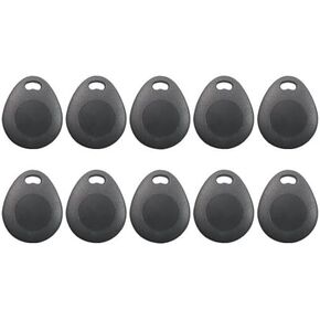 Visionis FPC-5274 Contactless RFID Proximity Smart Entry Key Fob 125kHz TK4100 26 Bit Tag for Keypad Reader Entry Access Control Pack of 10