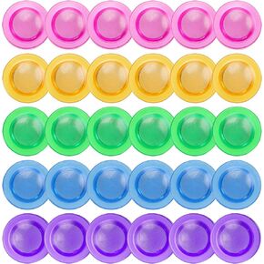 Tupalizy 30PCS Round Fridge Magnets Whiteboard Refrigerator Magnet for Lockers Crafts Paper Photos Calendars Maps Cards Color Coding Organizing Classroom Home School Office Supplies (Mixed Color, 3cm)
