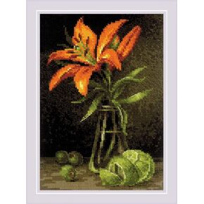 RIOLIS Counted Cross Stitch kit 2097 Lily and Lime