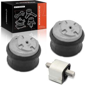 A-Premium 3PCS Engine Motor Mount and Transmission Mount Kit Compatible with Mercedes-Benz C32 AMG, E550, S430, S500, S55 AMG, CLS500, CLS55 AMG, SL500, CL600, CL55 AMG, CLK500, Automatic Trans.