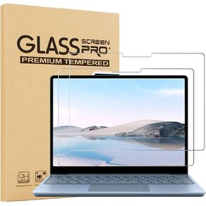 [2-Pack] Glass Screen Protector for Surface Laptop Go - 12.4",Tempered Glass,9H Hardness/Scratch-Resistant, Perfect for 2023/2022/2020 released 12.4" Microsoft Surface Laptop Go 3/2/1