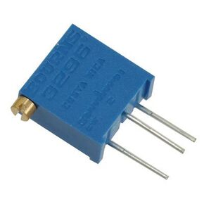 Bourns 3296Z-1-100/64Z100 3/8" Square Cermet Potentiometer, 1/2 Watt, 25 Turn, 10 Ohm, 0.395" L x 0.375" W x 0.19" D (Pack of 10)
