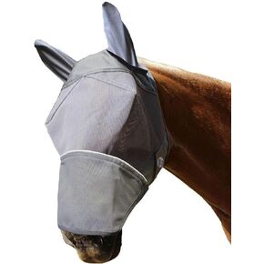 Derby Originals Reflective Fly Mask with One Year Warranty - with Ears and Nose Cover