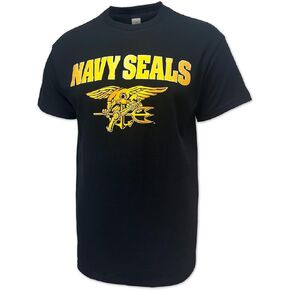 Armed Forces Gear Navy Seals Gold T-Shirt (Black)