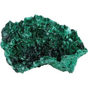 Nupuyai Natural Raw Malachite Crystal Stone for Reiki Healing Stress Anxiety, Real Green Malachite Specimen Cluster Decor for Home Office Tabletop, 10-50g