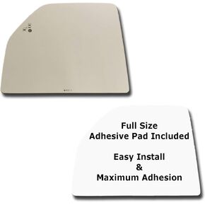 Mirror Glass + Full Size Adhesive Pad for 2017-2022 Ford F250 F350 Super Duty Driver Side Replacement - Blind Spot (2017 2018 2019 2020 2021 2022 17 18 19 20 21 22)