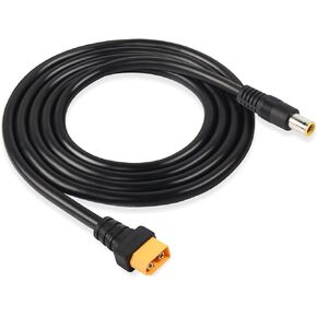 GINTOOYUN DC 8mm to XT60 Power Cable, 5Ft DC7909 7.9mm x 5.5mm Male to XT-60 Male Adapter Cord for for Solar Panels Portable Power Station 14AWG 1.5m