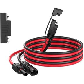 10AWG Solar to SAE Adapter Charge Cable, 50Cm Solar Connector to SAE Connector for Solar Panels to Charge Controller with SAE Polarity Reverse Adapter