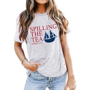 Spilling The Tea Since 1773 Shirt Patriotic Shirt 4th of July Memorial Day Tshirt Vintage History Teacher Shirt in Saudi Arabia