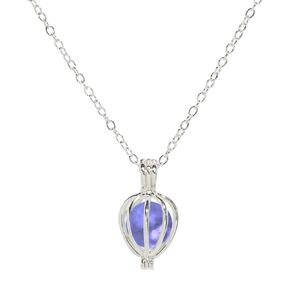 Recycled Antique Purple Medicine Bottle Drop Necklace