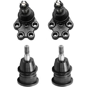 PartsW - 4 Pc Suspension Kit for Chevrolet Silverado & GMC Sierra 1500, Ball JointsUpper & Lower Ball Joints Suspension Kit