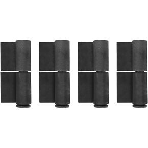 4 Pcs 3⅜ x 1⅝ inch Weldable Lift Off Hinges, Heavy Duty Metal Door Hinges Steel Gate Flag Hinges with Removable Pin