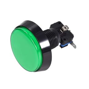 uxcell Game Push Button 60mm Round 12V LED Illuminated Push Button Switch with Micro Switch for Arcade Video Games Red 1pcs