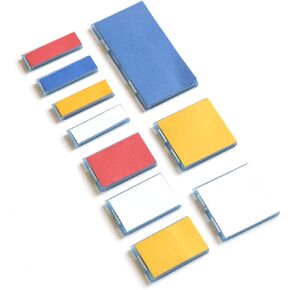 Bravestorming Mover Combo, Bauhaus, Paper Version, Magnetic Memo Brick for Idea Visualization and Learning