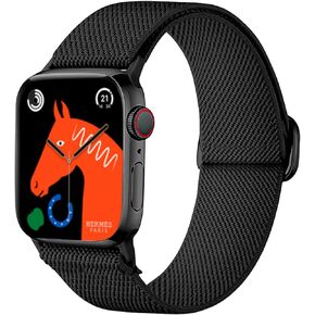 [3 Pack] Stretchy Nylon Strap Compatible with Kids Apple Watch Band, Replacement Bands for iWatch Ultra 2 1 Series 9 8 7 6 5 4 3 SE SE2 38mm 40mm 41mm & 42mm 44mm 45mm 49mm for Boy Girl Small Wrist.