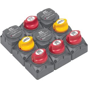 BEP 719-140A-DVSR Battery Distribution Cluster for Triple Outboard Engine with Four Battery Banks