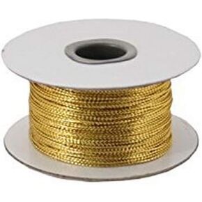 Berwick TTC 15 Offray Tiny Tinsel Cord 1/16" W X 100 yd - Gold Cord