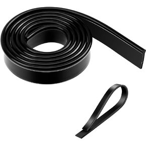Squeegee Rubber Replacement, 41inch/roll Squeegee Blade Silicone Window Rubber Squeegee Replacement Blades Black Squeegee Scrubber Squeegee Refill Blades Head for Windows, Shower Doors, Glass Cleaning