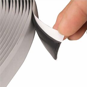 13 Ft Butyl Sealant Tape, Waterproof Butyl Rubber Sealant, Diameter 1/4" Rubber Sealant for Installing Car Doors, Windows, Car Audio