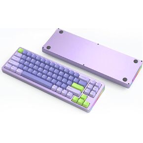 ATTACK SHARK M71 75%TKL Wireless Mechanical Keyboard,Full Aluminum CNC,BT5.0/2.4G/USB-C,Hot-swap,RGB LED,NKRO Gaming Keyboard,4600mAh,Pre-lubed Linear Switch,Custom Gasket Mount for PC Mac/Win(Khaki)
