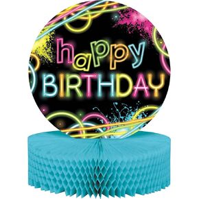 Glow Party Birthday Centerpiece 9 inch x 12 inch