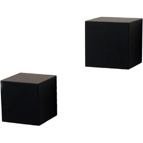 Knape & Vogt Vogt 0129-5Bk2 Decorative Wall Cube Shelf Kit 5 in L X 5 in W, Black