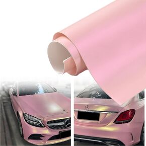 Rouge Pink to Charming Gold Glossy Chameleon Vinyl Wrap Color Change DIY Vehicle Vinyl Film, 59.84" x 7.87"