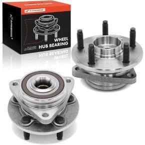 A-Premium 2 x Front Wheel Bearing and Hub Assembly with 5-Lug Compatible with Chevrolet Cruze 2011-2015, Cruze Limited 2016, with 15 inches Wheels