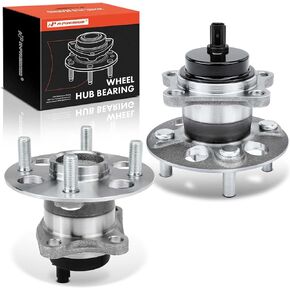A-Premium 2 x Rear Wheel Bearing and Hub Assembly with ABS & 4-Lug Compatible with Toyota Yaris 2006-2014, Prius C 2012-2019 & Scion iQ 2013