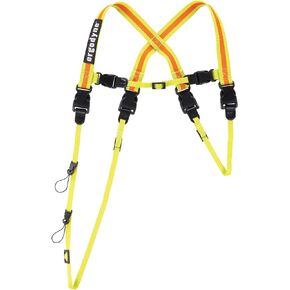 Ergodyne Squids 3132 Barcode Scanner Harness, Tethering Lanyard for Bar Code Scanners and Mobile Computers, Enhanced Visibility