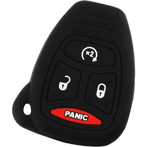 Key Fob Keyless Entry Remote Cover Protector for Jeep Dodge Chrysler (KOBDT04A) Remote Start