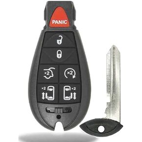 1 New Keyless Entry 7 Buttons Remote Start Car Key Fob Fobik M3N5WY783X, IYZ-C01C for Town Country Dodge Grand Caravan Volkswagen Routan