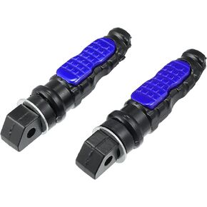 Motoforti 1 Pair Motorcycle Foot Pegs Aluminum Alloy Motorbike Footrests Pedals Universal Accessories Black