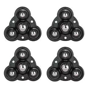 Household Mini Casters, 360° Casters, Furniture Casters, Paste Type Universal Wheel, Suitable for All Small Furniture, Luggage, Storage Shelves（4pack）